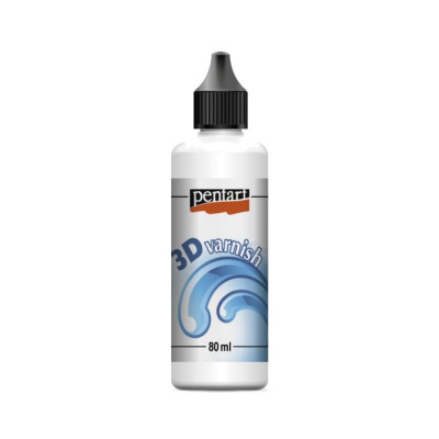 Лак з аплікатором Pentart 3D VARNISH 80мл