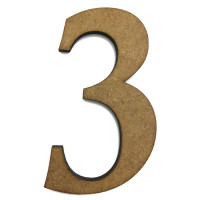 Цифра 3 ДВП 5.5*3