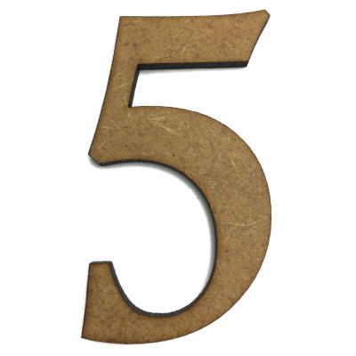 Цифра 5 ДВП 5.5*3