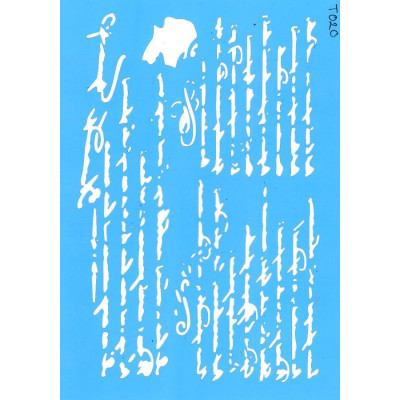 Трафарет  пластик Т020 15*20