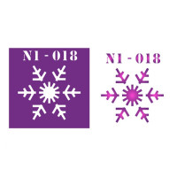 Трафарет  пластик прозрачный 8*9 N1-018