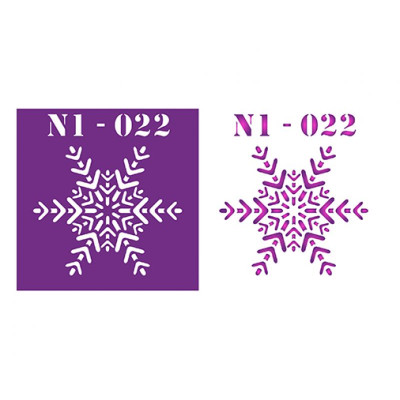 Трафарет  пластик прозрачный 8*9 N1-022