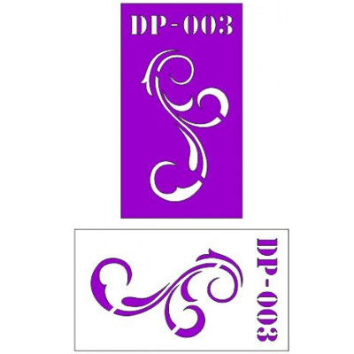 Трафарет пластик прозрачный 7*12 DP-003 Трафарет пластик прозрачный 7*12 DP-003