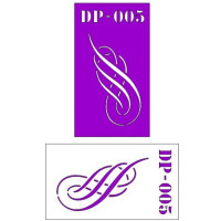 Трафарет  пластик прозрачный 7*12 DP-005