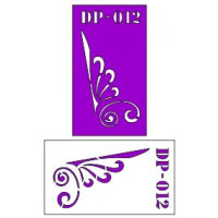 Трафарет  пластик прозрачный 7*12 DP-012
