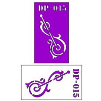 Трафарет  пластик прозрачный 7*12 DP-015