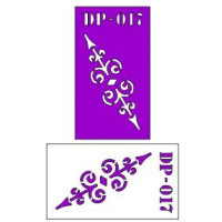 Трафарет  пластик прозрачный 7*12 DP-017