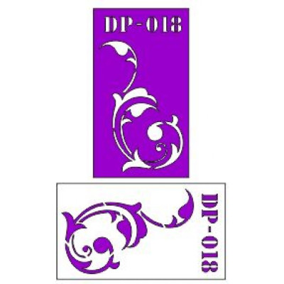 Трафарет  пластик прозрачный 7*12 DP-018
