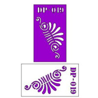 Трафарет  пластик прозрачный 7*12 DP-019