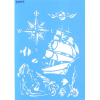 Трафарет  пластик T006 10*15