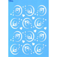 Трафарет  пластик T043 10*15