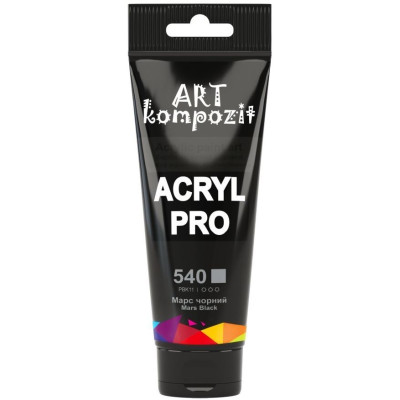 Фарба  Acryl PRO ART 75мл марс чорний 540