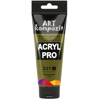 Фарба  Acryl PRO ART 75мл оливковий 331
