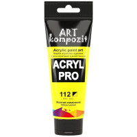 Фарба  Acryl PRO ART 75мл жовтий лимонний 112
