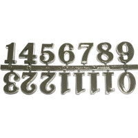 Цифри арабські срібло 25мм А-28
