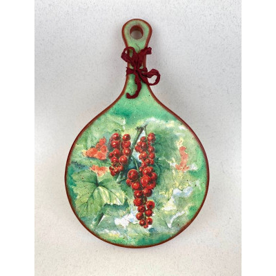 Дошка букова кругла з ручкою 20*30