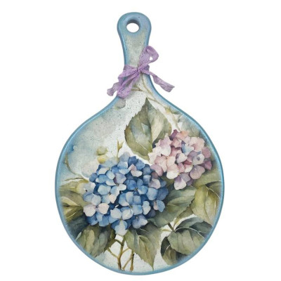 Дошка букова кругла з ручкою 20*30