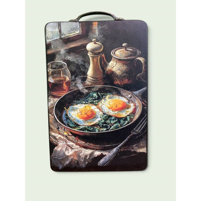 Дошка букова 20*30 з металевою ручкою