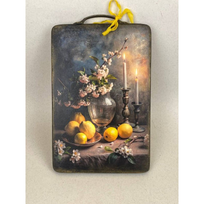 Дошка букова 20*30 з металевою ручкою