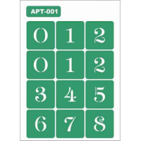 Трафарет многоразовый самоклейкий АРТ-001 15*20 см