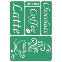 Трафарет многоразовый самоклейкий АРТ-031 15*20 см
